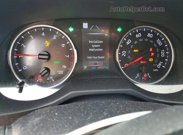 2T3P1RFV4MW141853 2021 TOYOTA RAV4 Silver Widok zestawu wskaźników