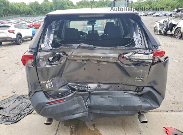 2T3P1RFV5KC023972 2019 TOYOTA RAV4 Black Вид ззаду