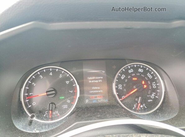 2T3P1RFV5KC023972 2019 TOYOTA RAV4 Black Вид щитка приладів