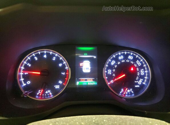 2T3P1RFV5KC048676 2019 TOYOTA RAV4 Gray Widok zestawu wskaźników