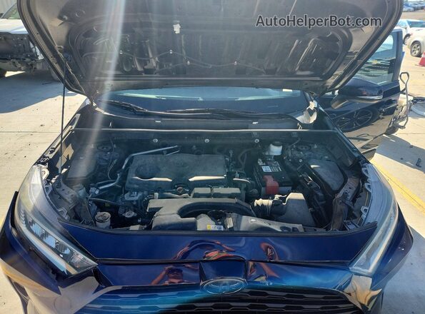 2T3P1RFV5KW043525 2019 TOYOTA RAV4 Blue ძრავის განყოფილების ხედი