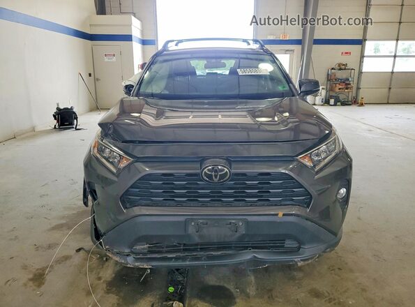 2T3P1RFV5KW059594 2019 TOYOTA RAV4 Gray Դիմացի տեսք