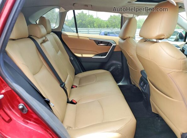 2T3P1RFV5MW197963 2021 TOYOTA RAV4 Red უკანა სალონის ხედი
