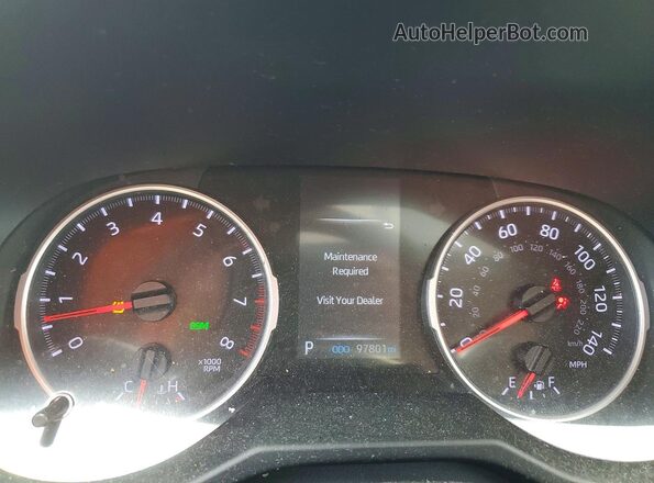 2T3P1RFV5MW197963 2021 TOYOTA RAV4 Red ხელსაწყოთა პანელის ხედი