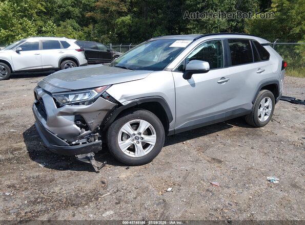2T3P1RFV5MW208878 2021 TOYOTA RAV4 Silver წინა მარცხენა ხედი სამი მეოთხედიდან