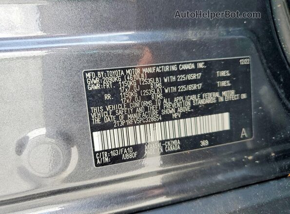 2T3P1RFV5PC328654 2023 TOYOTA RAV4 Charcoal Widok komory silnika
