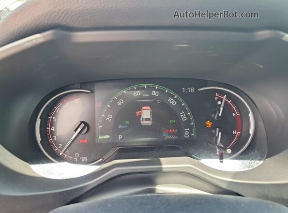 2T3P1RFV5PW374080 2023 TOYOTA RAV4 Charcoal Вид щитка приладів
