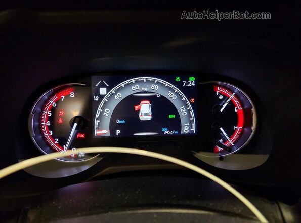 2T3P1RFV5RW471511 2024 TOYOTA RAV4 Blue ხელსაწყოთა პანელის ხედი