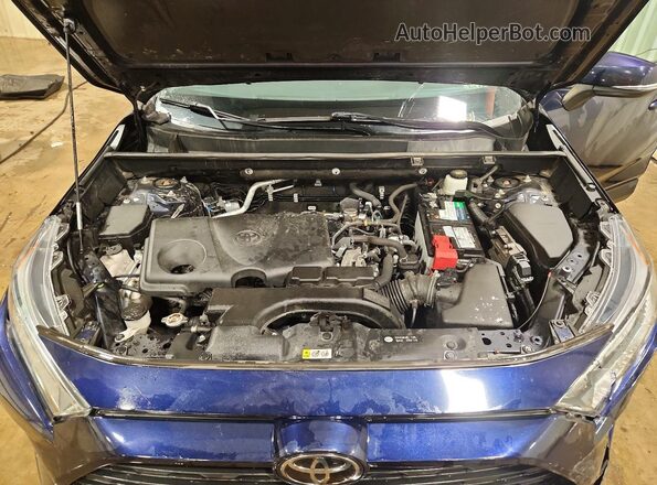 2T3P1RFV6MW182176 2021 TOYOTA RAV4 Blue Вид підкапотного простору