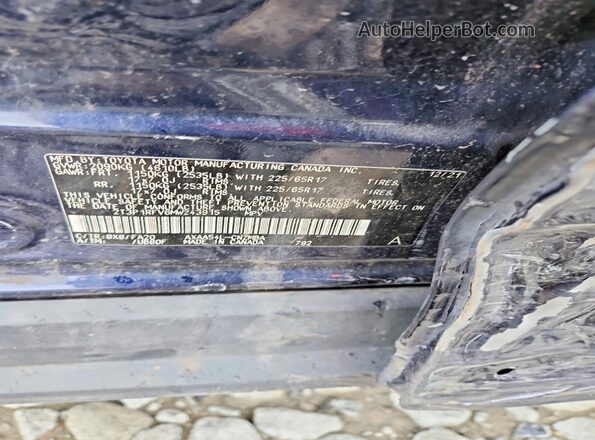 2T3P1RFV6MW243915 2021 TOYOTA RAV4 Blue Widok wnętrza 360 stopni