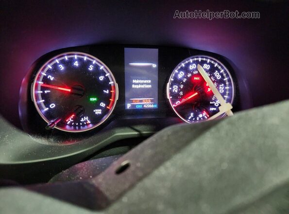 2T3P1RFV6NW269576 2022 TOYOTA RAV4 Blue Вид щитка приладів