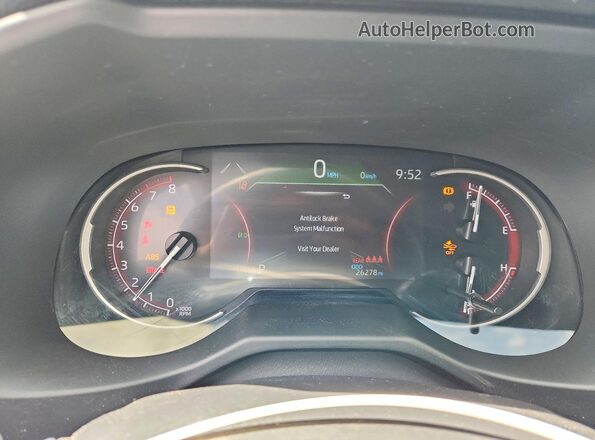 2T3P1RFV6SW502139 2025 TOYOTA RAV4 White Instrument cluster view