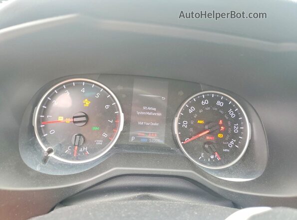 2T3P1RFV7LW135141 2020 TOYOTA RAV4 Черный Вид щитка приборов