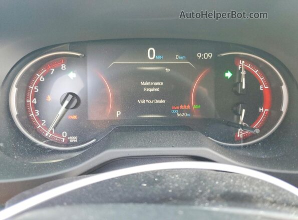2T3P1RFV7SW586746 2025 TOYOTA RAV4 White ხელსაწყოთა პანელის ხედი