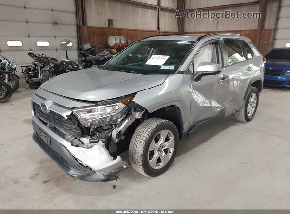 2T3P1RFV8KC037932 2019 TOYOTA RAV4 Silver წინა მარცხენა ხედი სამი მეოთხედიდან