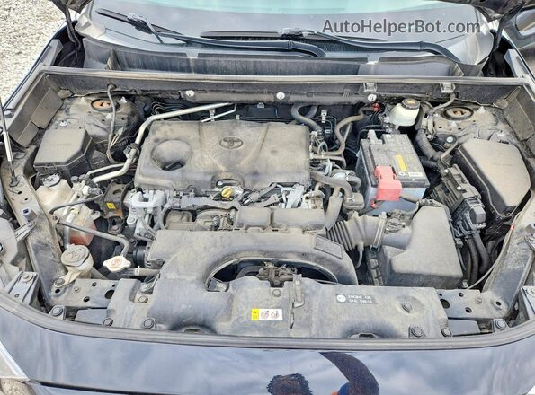2T3P1RFV8KW041509 2019 TOYOTA RAV4 Black ძრავის განყოფილების ხედი