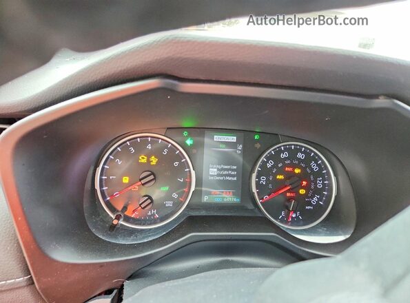 2T3P1RFV8LW103301 2020 TOYOTA RAV4 White Vista del cuadro de instrumentos