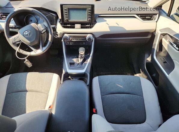 2T3P1RFV9KW008549 2019 TOYOTA RAV4 Blue წინა პანელის ხედი