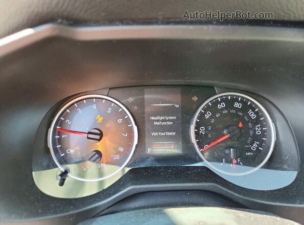 2T3P1RFV9KW008549 2019 TOYOTA RAV4 Blue ხელსაწყოთა პანელის ხედი