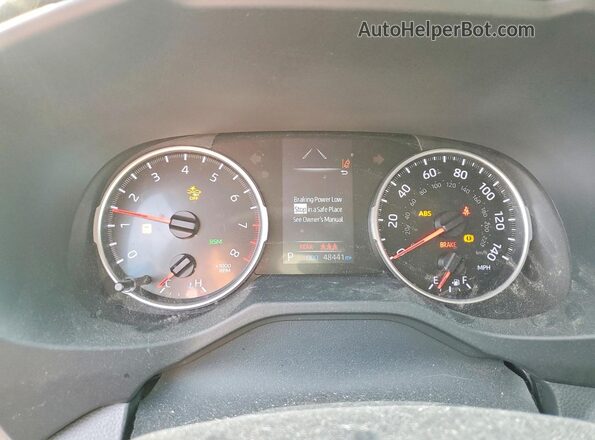2T3P1RFV9KW070341 2019 TOYOTA RAV4 Gray Widok zestawu wskaźników