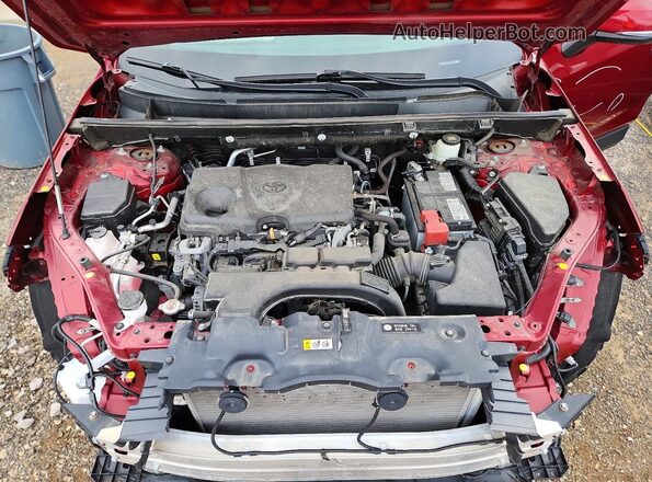 2T3P1RFV9MW165808 2021 TOYOTA RAV4 Red Вид підкапотного простору