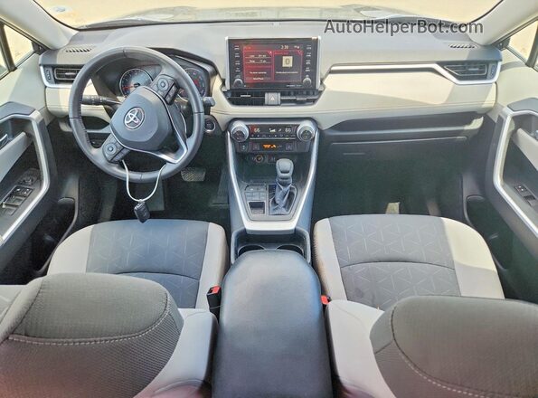 2T3P1RFVXKC032862 2019 TOYOTA RAV4 Blue Dashboard view
