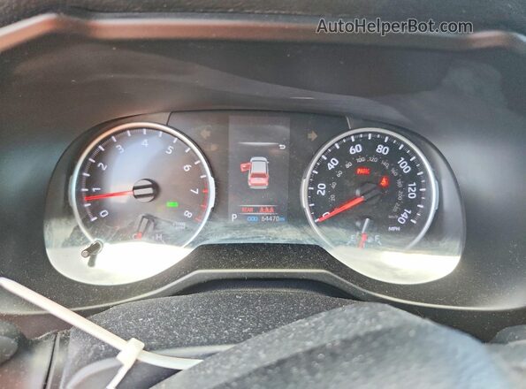 2T3P1RFVXKC032862 2019 TOYOTA RAV4 Blue Instrument cluster view