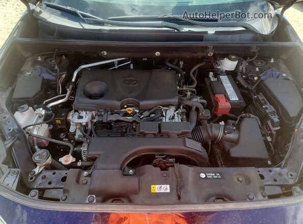2T3P1RFVXKC032862 2019 TOYOTA RAV4 Blue Engine compartment view