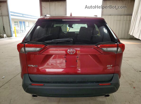 2T3P1RFVXKC039326 2019 TOYOTA RAV4 Red უკანა ხედი