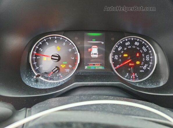 2T3P1RFVXLW107737 2020 TOYOTA RAV4 Blue Vista del cuadro de instrumentos