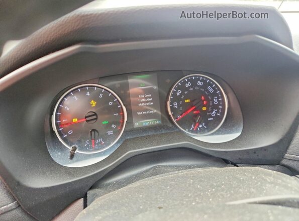 2T3P1RFVXMW149469 2021 TOYOTA RAV4 White Вид щитка приладів