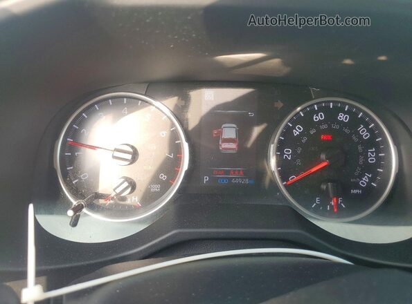 2T3P1RFVXNC284812 2022 TOYOTA RAV4 White Вид щитка приладів