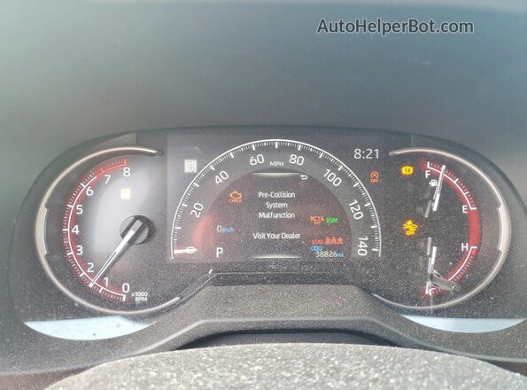 2T3P1RFVXPC357194 2023 TOYOTA RAV4 Серебряный Вид щитка приборов
