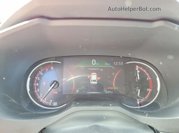 2T3P1RFVXRW422062 2024 TOYOTA RAV4 Red Instrument cluster view