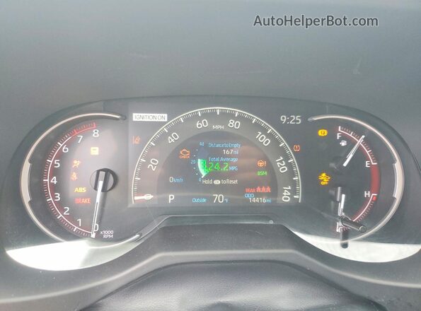 2T3P1RFVXSW571822 2025 TOYOTA RAV4 Gray ხელსაწყოთა პანელის ხედი