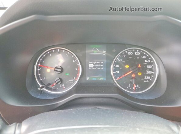 2T3R1RFV0LC119700 2020 TOYOTA RAV4 Gray Вид щитка приладів