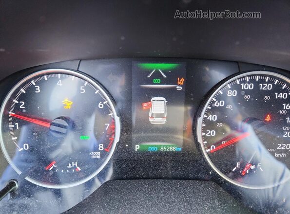 2T3R1RFV4KC049259 2019 TOYOTA RAV4 Silver ხელსაწყოთა პანელის ხედი
