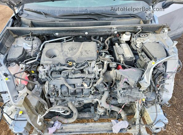 2T3R1RFV4KC049259 2019 TOYOTA RAV4 Silver ძრავის განყოფილების ხედი