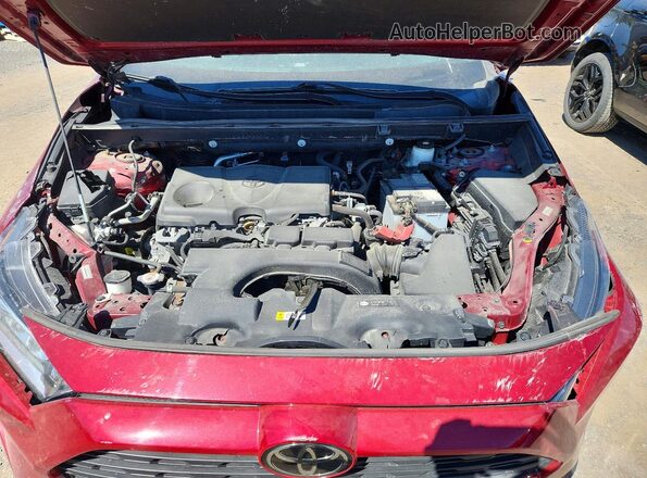 2T3R1RFV5MW169668 2021 TOYOTA RAV4 Red ძრავის განყოფილების ხედი
