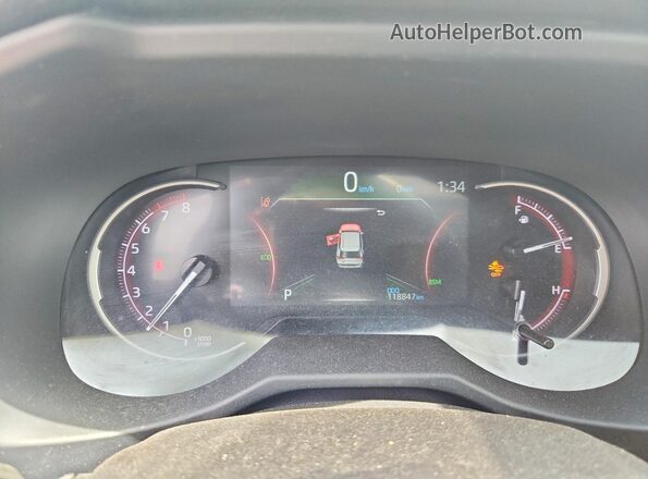 2T3R1RFV7PW381461 2023 TOYOTA RAV4 White ხელსაწყოთა პანელის ხედი