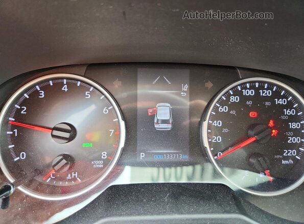 2T3R1RFV8KC035963 2019 TOYOTA RAV4 Maroon Widok zestawu wskaźników