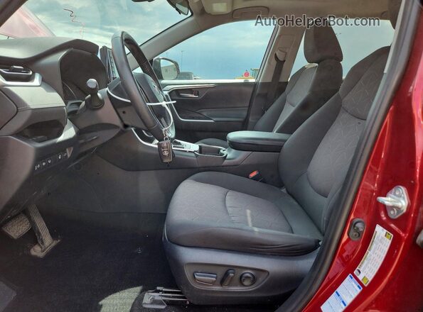 2T3R1RFV8KC035963 2019 TOYOTA RAV4 Maroon Widok wnętrza z przodu