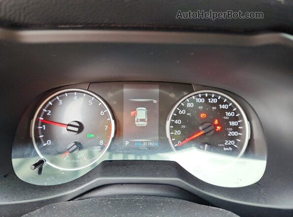 2T3R1RFV8NC320733 2022 TOYOTA RAV4 Black Vista del cuadro de instrumentos
