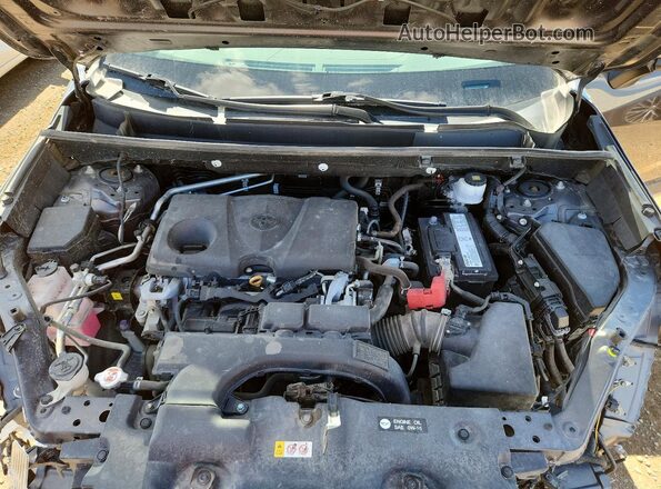 2T3R1RFVXKW073659 2019 TOYOTA RAV4 Gray ძრავის განყოფილების ხედი
