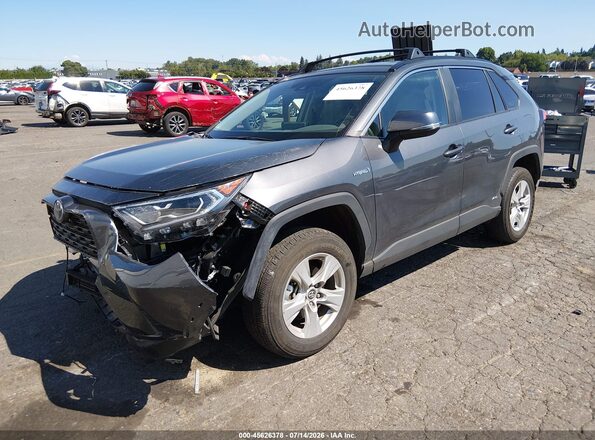 2T3R6RFV8MW004053 2021 TOYOTA RAV4 HYBRID Серый Передняя левая четверть