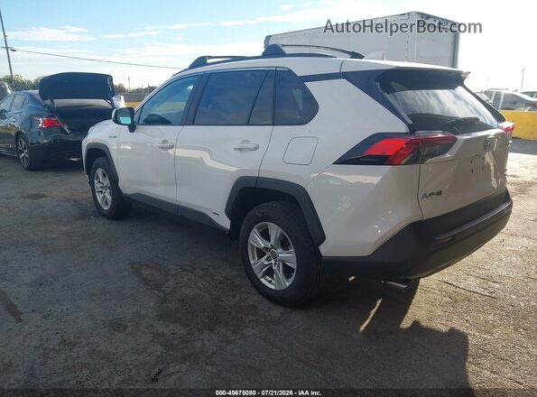 2T3R6RFV9MW016857 2021 TOYOTA RAV4 HYBRID White Rear left