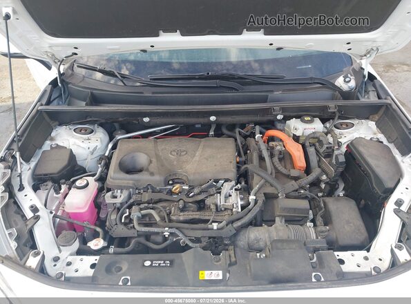 2T3R6RFV9MW016857 2021 TOYOTA RAV4 HYBRID White Rear view