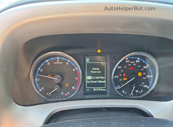 2T3RFREV0GW444922 2016 TOYOTA RAV4 Black Widok zestawu wskaźników