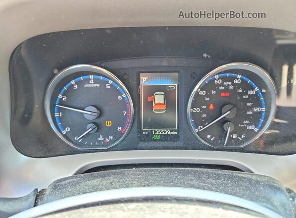 2T3RFREV1GW448929 2016 TOYOTA RAV4 Silver Вид щитка приладів