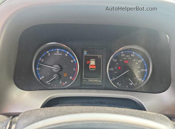 2T3RFREV1GW469523 2016 TOYOTA RAV4 Серебряный Вид щитка приборов